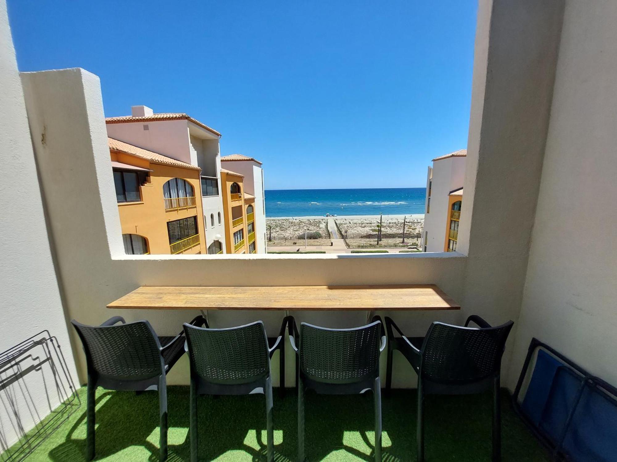 Appart Mezzanine Vue Mer Et Plage, Parking Wifi Tv Le Barcarès Exteriör bild