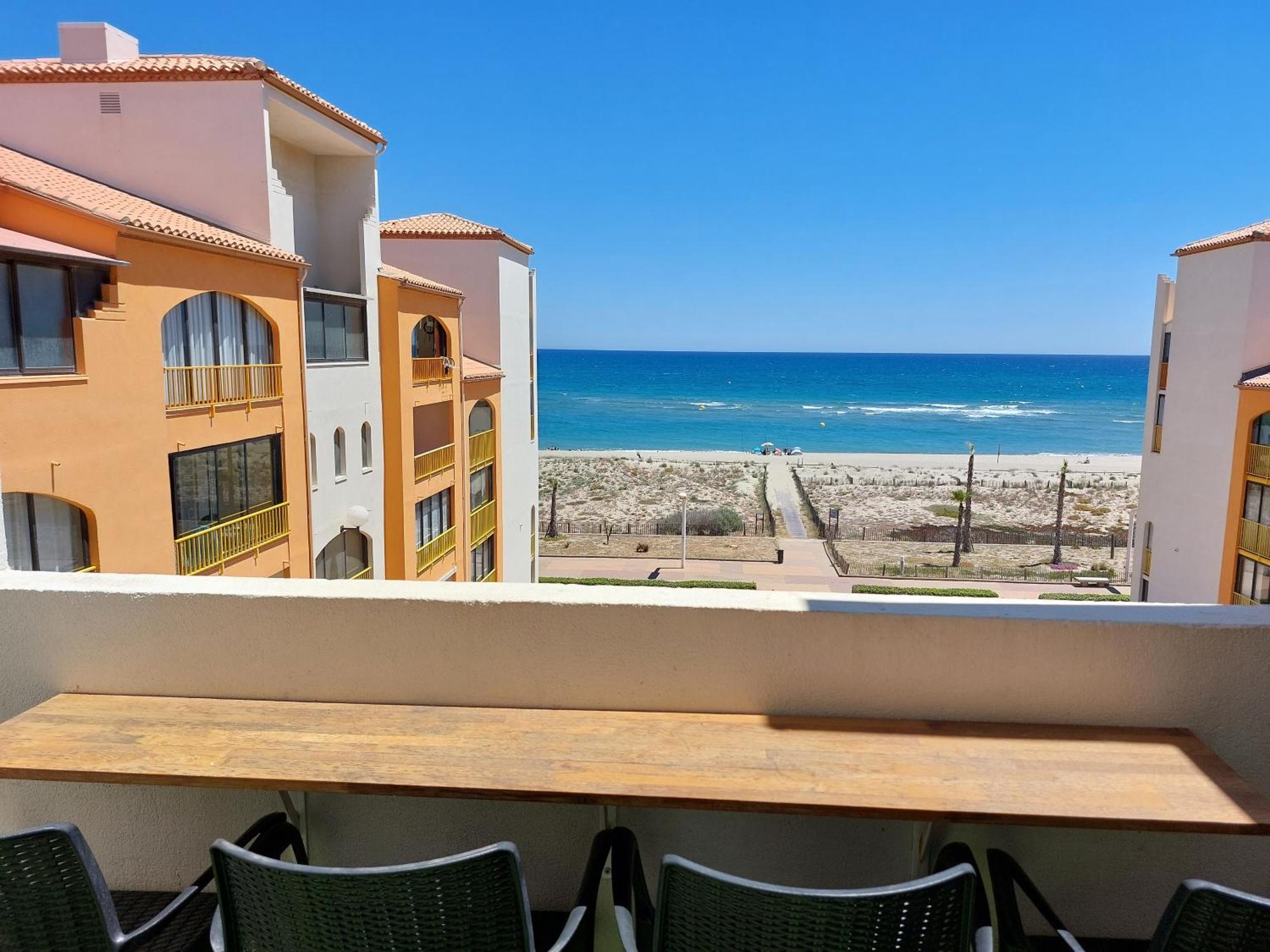 Appart Mezzanine Vue Mer Et Plage, Parking Wifi Tv Le Barcarès Exteriör bild